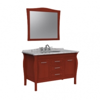 南京浴室柜-美标洁具 擦红浴室柜+擦红镜子CVASSC92