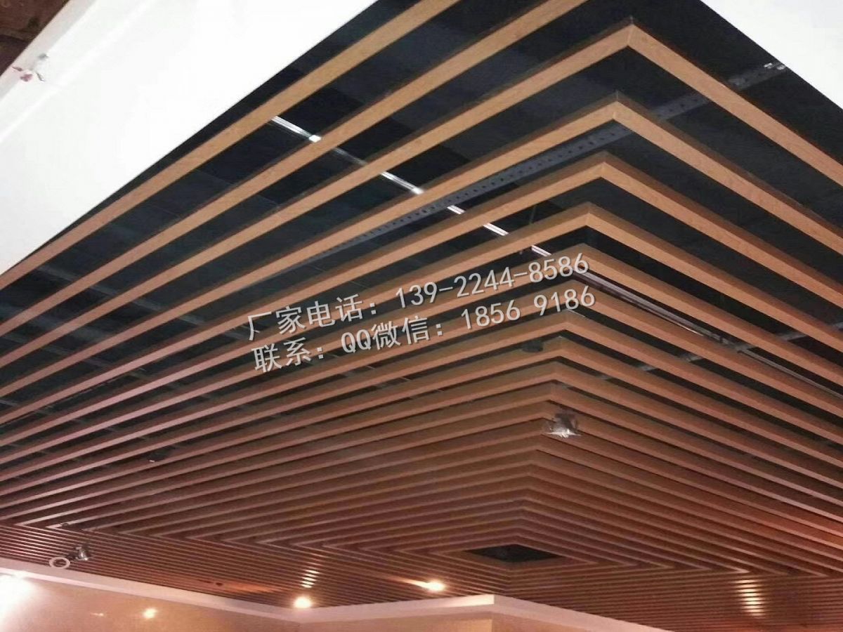 造型铝方通吊顶铝天花吊顶定制加工_铝方通-广东省宏铝建材有限公司