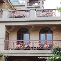  Aluminum carved balcony guardrail, residential aluminum alloy balcony