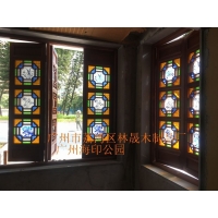 广州海印公园古典,明清四合院仿古门窗