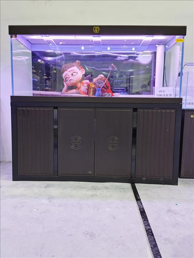 北京鱼缸生态水族箱定制客厅家用超白玻璃鱼缸