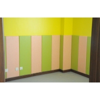 生態木浮雕板pvc木塑護墻裝飾板幼兒園走廊墻裙