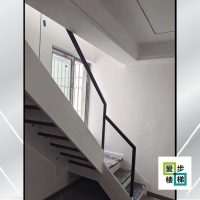 玻璃护栏楼梯-南京楼梯厂家-南京爱步楼梯