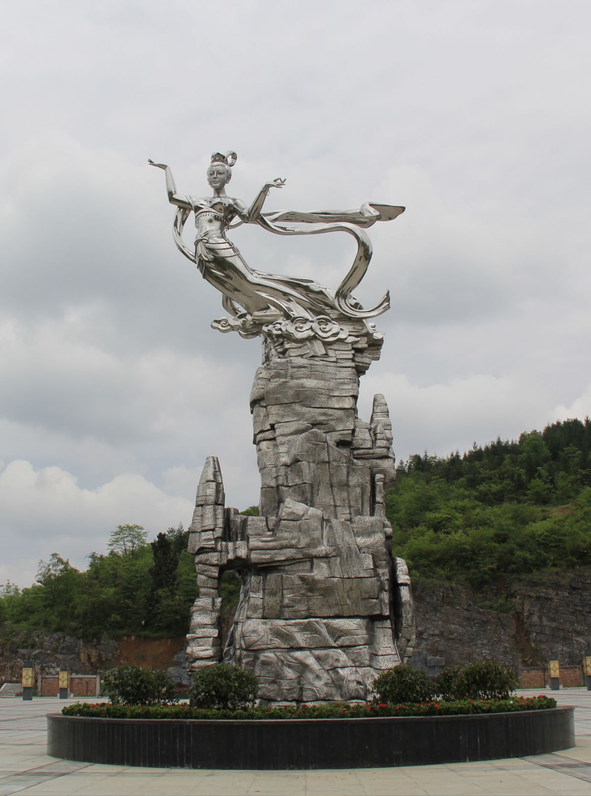 重慶雕塑廠家/景區仙女雕塑設計/重慶雕塑公司
