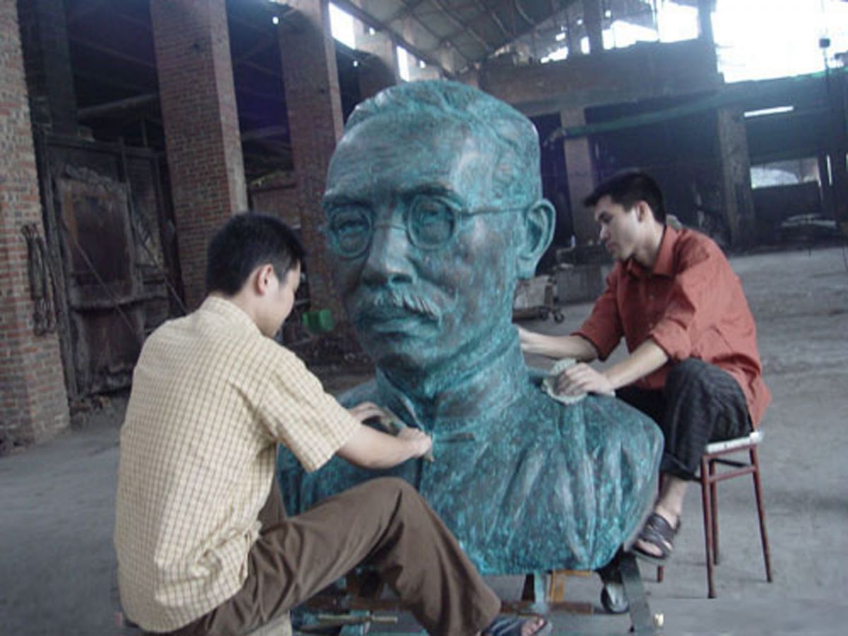 重慶雕塑工廠/蔡元培雕塑圖片/銅像雕塑定制
