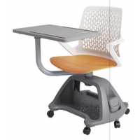 SJ多功能培訓椅gpx-zw02帶置物籃帶寫字板可選裝軟包墊