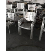 威羽 戶外鋁合金雙管椅子庭院休閑鋁桌椅 鋁制雙管椅子 陽臺鋁