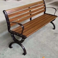 兰州公园椅,包头铸铁户外休闲椅,长春小区铸铝塑木长椅