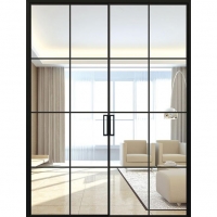 南京極窄邊框玻璃移門-中空門廠家-泰歐門窗