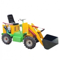 电动装载机山东泰诺养殖场用电动铲车抓木机