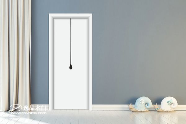 重庆逸品木门黑色水滴木门场景图展示