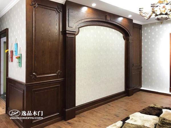 重庆逸品木门:电视背景墙展示