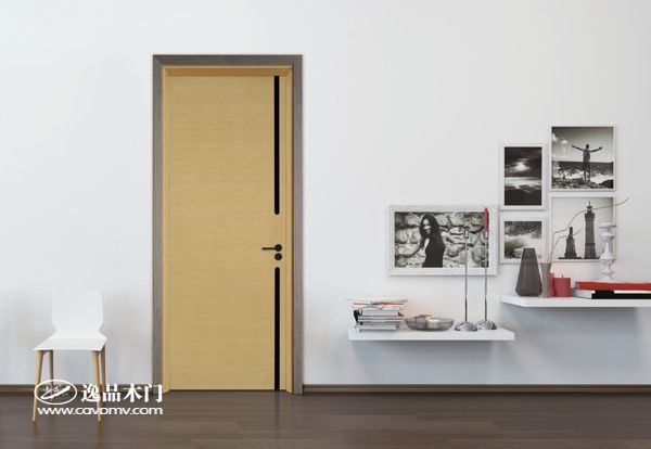 重庆逸品木门:轻奢木门展示 黑色线条