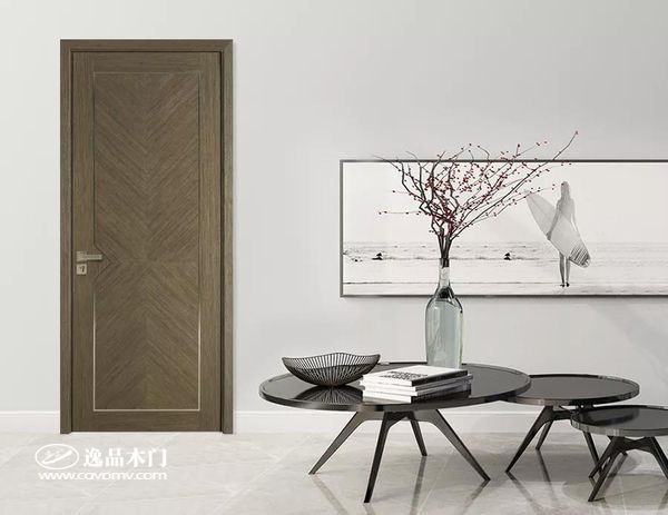 重庆逸品木门:2019新品木门展示 金属线条工艺