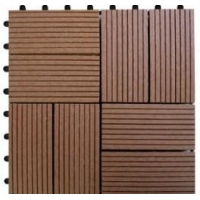 高档拼接系列木塑板材空心实心塑木地板河堤码头木塑板防腐防潮