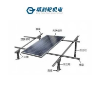  Photovoltaic panels supported by photovoltaic brackets are used in photovoltaic power stations