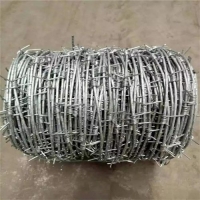 河北镀锌刺绳厂家供应绿色钢丝网绿色刺铁丝