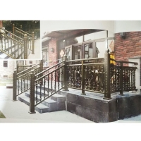 南京聯潤鐵藝不銹鋼裝飾-鋁藝樓梯扶手欄桿