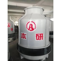 上海圆形逆流冷却塔 玻璃钢材质机械通风型30T凉水塔