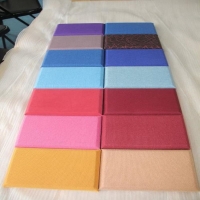 墻面防火布藝玻纖板 布藝軟包板 布藝吸音板 顏色可定制
