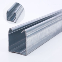  Manufacturer's goods source load-bearing translational door pulley track metal hot-dip galvanized track industrial door lifting rail slide