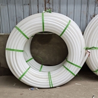  Aisu PE white pipe grouting pipe project precipitation pipe customized PE white pipe manufacturer wholesale white PE