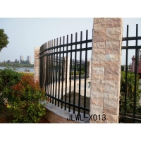  Zinc steel fence Hongzhou Jinlong 60 square tube punch 30 vertical bar is firm and beautiful