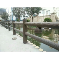  Imitation bark cement guardrail